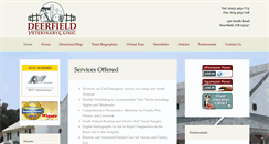 Desktop Screenshot of deerfieldvetclinic.com