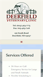 Mobile Screenshot of deerfieldvetclinic.com